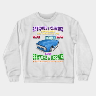 Antique Classic Car Garage Hot Rod Novelty Gift Crewneck Sweatshirt